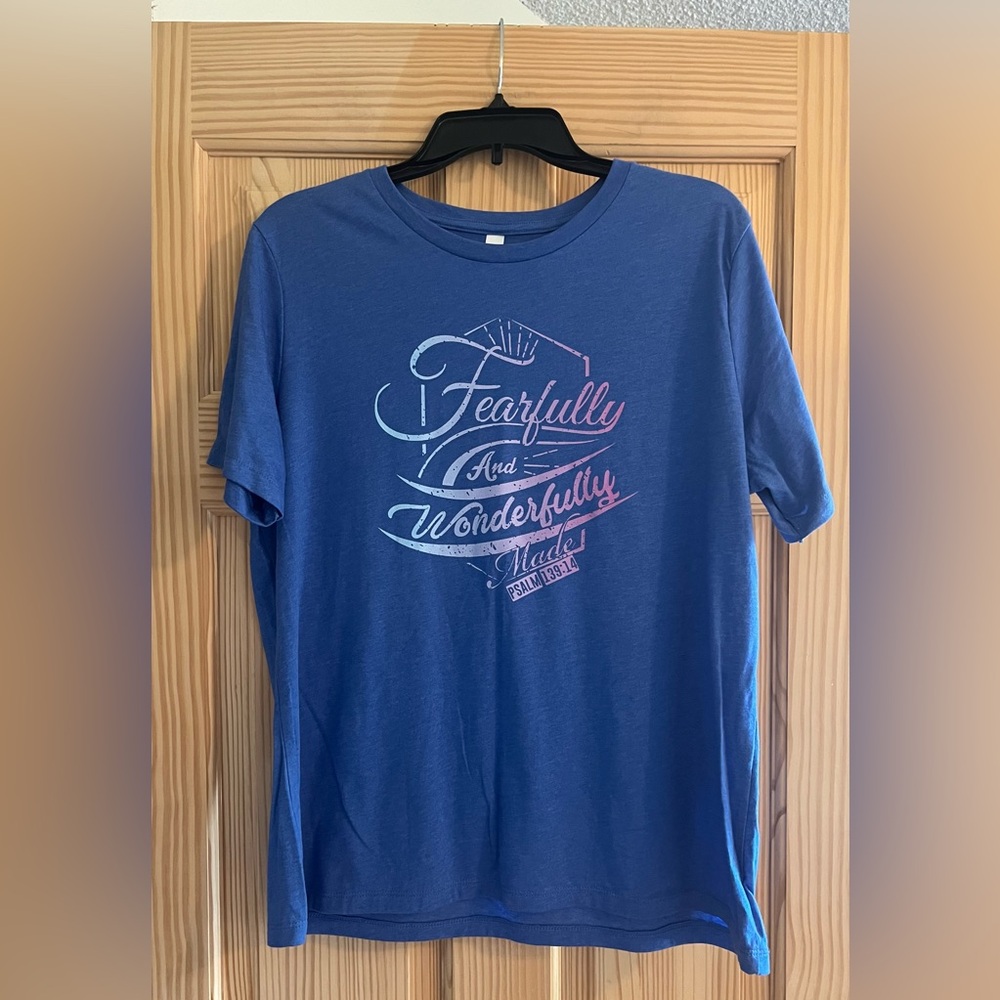 Women’s Blue‎ Fearfully and Wonderfully Made T Shirt